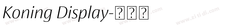 Koning Display字体转换